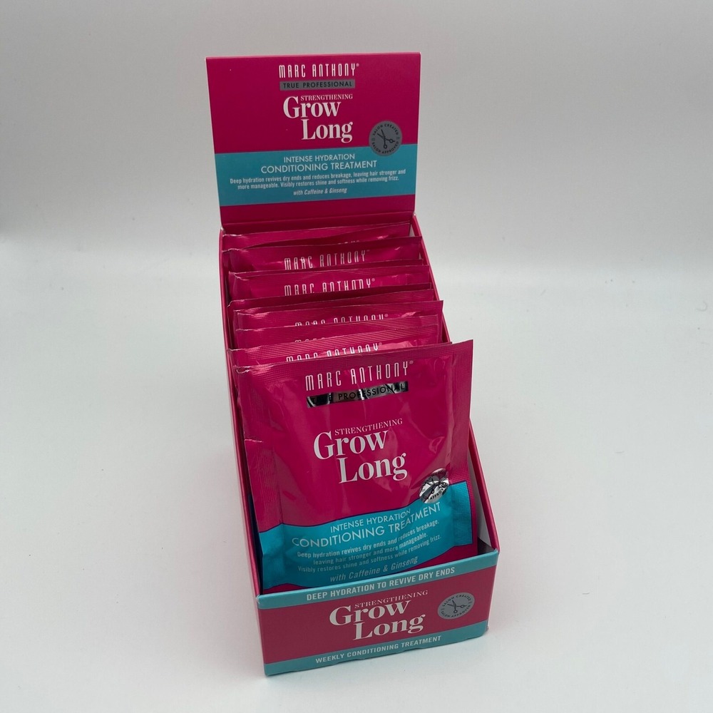12x Marc Anthony Grow Long Hydration Conditioning Treatment Packet Pack of 12